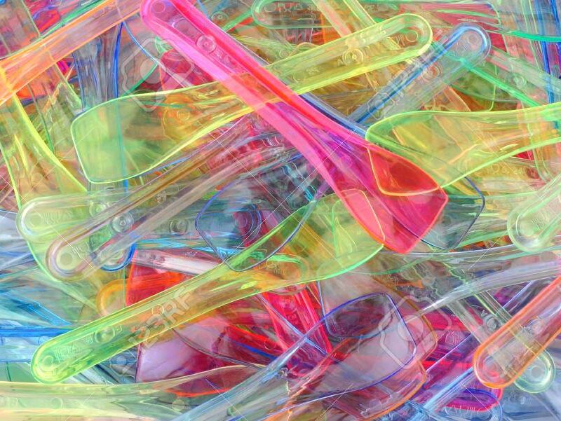 Cuillères à glace en plastique