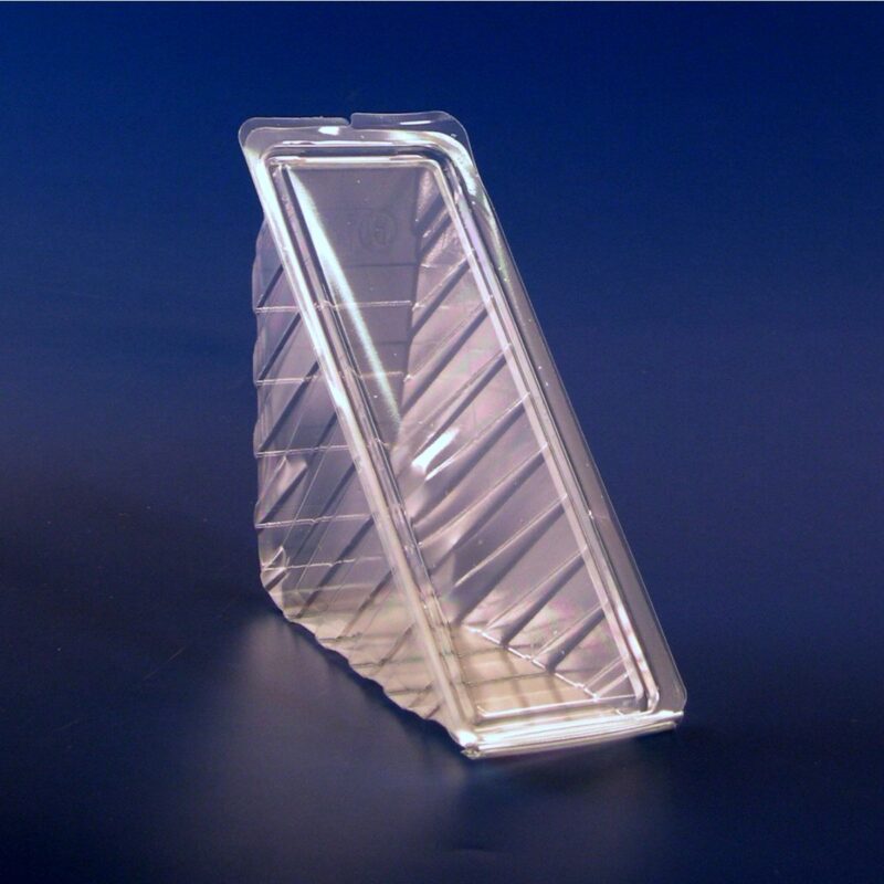 Emballage plastique triangulaire avec couvercle